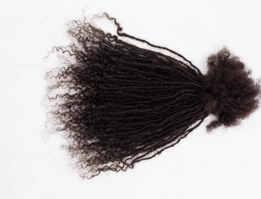 8-12 inch Loc Extensions w/ Curly Ends 100 Count